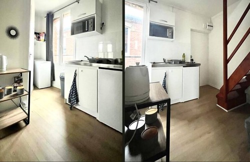 Saint-Quentin Apartamento | Joli Duplex Tout Équipé Centre-ville Wifi Gratuit Netflix 1/2 Pers