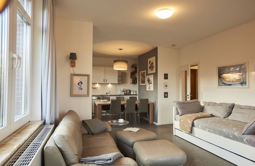 Juist Apartamento | Cubierta de bienestar Juist: atemporal, marítimo, de alta calidad - Haus KarlsRUHE - simplemente hermoso