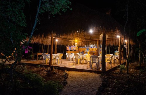 Akumal Cabina | Jungle Cabana with 2 beds, AC, and private Hot Tub.