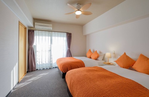 Miyazaki Hotel | Junior Suite Room 2 semidouble beds with kitche / Miyazaki Miyazaki