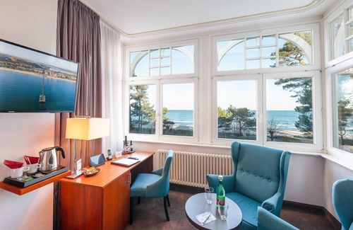 Binz Apartamento | Juniorsuite Seitl. Meerblick - Hotel Villa Belvedere