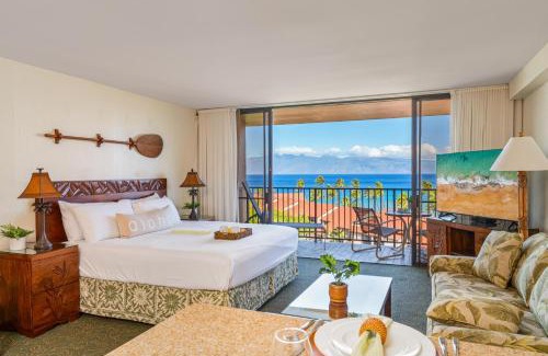 Downtown Lahaina Apartamento | Kaanapali Shores 940 · KS 940 Top Floor Studio w Ocean Views AC
