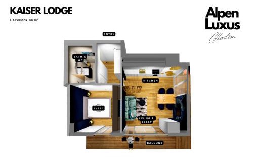 Erdberg Apartamento | KAISER LODGE - AlpenLuxus Collection
