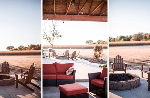 Great Bend Casa | Kansas Hunting Lodge: Perfect for Larger groups