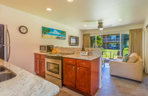 Kapaa Condominio | Kapaa 2BR Planta baja, Ocean Breeze Condo con piscina! (112-2)