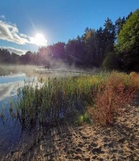 Lipnica Casa | Kaszuby w Ostoja Bukowo - U Małgośki domek 6 z widokiem na las i internetem