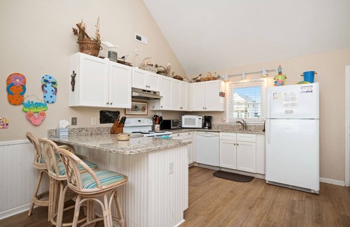 Caswell Beach Casa | Katie Lou's Place: 5 habitaciones / 2 baños Casa frente al mar para perros en la playa de Caswell