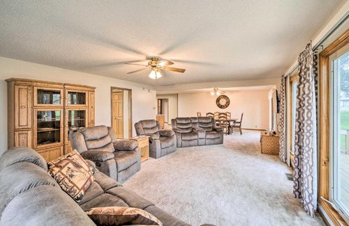 Grove Casa | Kayaks and Boat Dock Waterfront Home in Grove