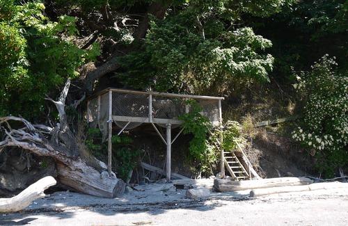 Hornby Island Cabina | KEMA Hornby Island - Cabina - al otro lado de la carretera desde el acceso a la costa de nuestra propiedad