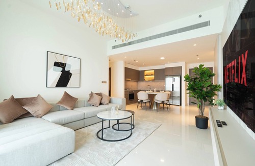 Dubai Marina Apartamento | KeyRock - Palm & Sea View at Grand Bleu