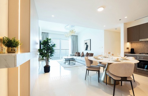 Dubai Marina Apartamento | KeyRock - Palm & Sea View at Grand Bleu