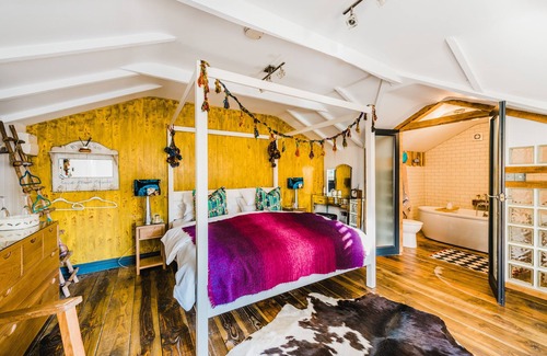 St Austell Cama Y Desayuno | King-Baño con bañera-The Hideaway