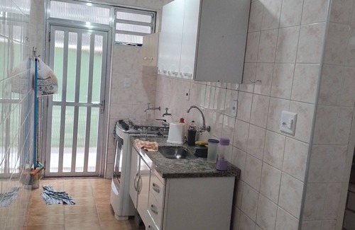 Praia Grande Apartamento | Kitao divided in Ocian