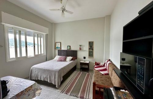 Sao Vicente Apartamento | Kitnet pé na areia! Vista espetacular !