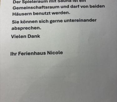 Niederemmel Apartamento | Kleines Ferienhaus Nicole