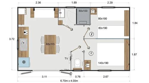 Lescar Otro | Kokua Vacances présente MOBIL HOME résidentiel toutes options camping 3 étoiles LESCAR