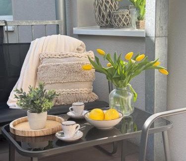 Friedrichstadt Apartamento | Komfort - Suite zentral, mit Balkon und Waschmaschine