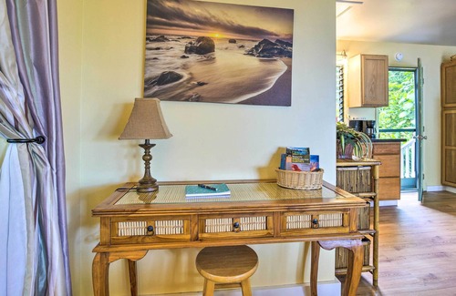 Honalo Apartamento | Kona Cottage w / Lanai y vistas al mar en Coffee Farm!