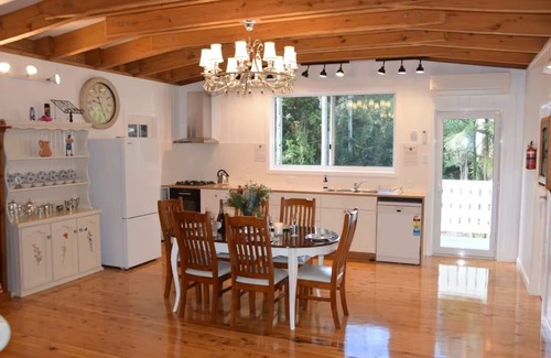 Springbrook Casa | Kookaburras Springbrook- Cosy Romantic Rainforest Cottage -waterfalls, fireplace