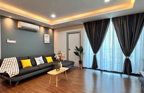 Kuching Apartamento | Kuching Cozy Vivacity Megamall Jazz Suite 3BR 9Pax
