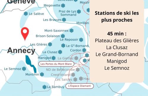 Cruseilles Apartamento | L'écrin connecté-axe Annecy-Genève-wifi-confort