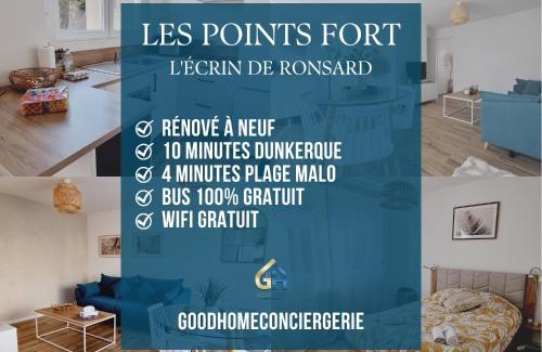 Rosendael Apartamento | *L'écrin de Ronsard*Plage & Centre-Ville