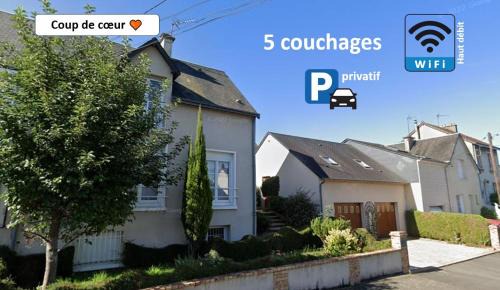 Miroir - Batignolles Apartamento | L'Arbre de Vy - T2 42m2 indépendant, 5 pers, garage, proche Gare