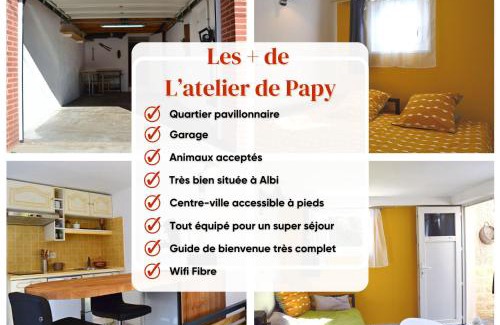 Albi Apartamento | L'atelier de Papy d'Albi - Parking - Centre Albi accessible à pied