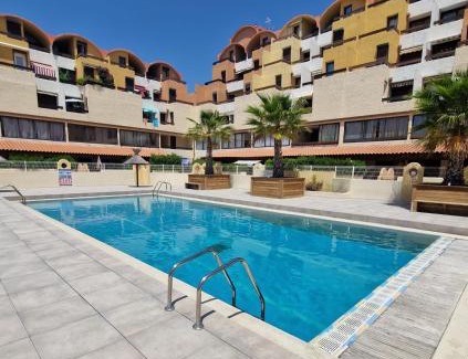 Port Rive Gauche Apartamento | L'Escapade Gruissanaise, appartement 1 chambre, loggia, climatisation, wifi avec piscines de mi-mai à mi-septembre dans résidence