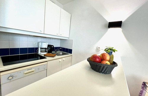 Chateau-d'Olonne Apartamento | L'Estran-Apartamento-Familiar-Baño con bañera-Vista al mar