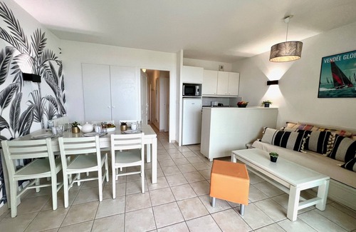 Chateau-d'Olonne Apartamento | L'Estran-Apartamento-Familiar-Baño con bañera-Vista al mar