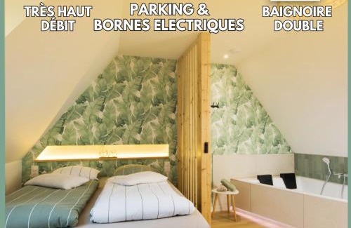 Haguenau Apartamento | L'Exotique Baignoire Double Cozy Duplex