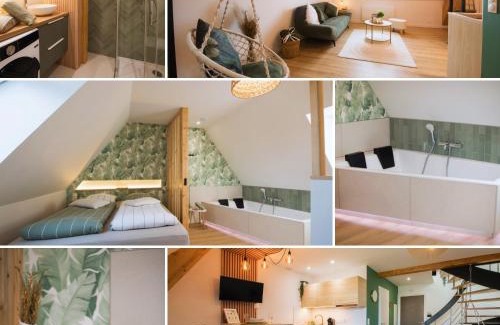 Haguenau Apartamento | L'Exotique Baignoire Double Cozy Duplex