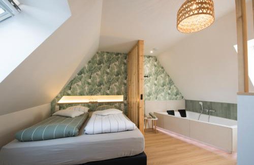 Haguenau Apartamento | L'Exotique Baignoire Double Cozy Duplex