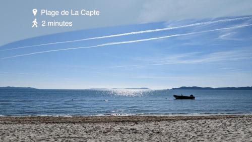 La Capte Apartamento | L'Instant Plage - Vue Mer - Bord de Plage - La Capte - Côte d'Azur