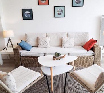 Saint-Georges-de-Didonne Apartamento | L'Océanic - APPARTEMENT VUE MER, 50m DE LA PLAGE, RÉSIDENCE, TERRAIN DE TENNIS, WIFI