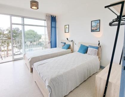 Saint-Georges-de-Didonne Apartamento | L'Océanic - APPARTEMENT VUE MER, 50m DE LA PLAGE, RÉSIDENCE, TERRAIN DE TENNIS, WIFI