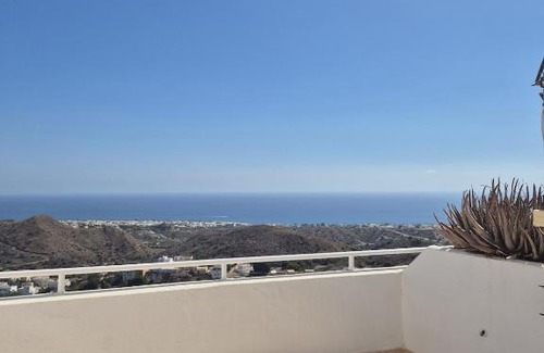 Mojacar Apartamento | La Atalaya, Terraza con vistas al mediterráneo