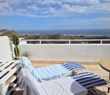 Mojacar Apartamento | La Atalaya, Terraza con vistas al mediterráneo