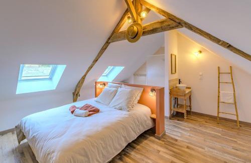 Marcy-sous-Marle Casa | La Bergerie des 2 Tilleuls - Maison avec jacuzzi