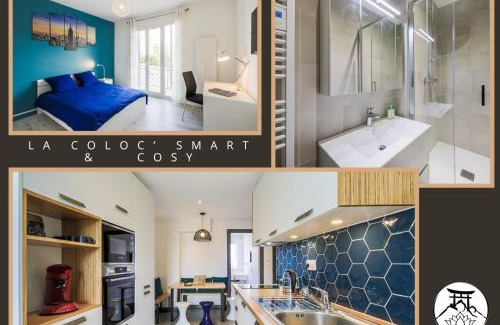 Secteur 3 Apartamento | La coloc' Smart & Cosy - 4 chambres différentes et privatives sont disponible dans ce T4 de 80m2 en colocation - Jusqu'à 2 personnes par chambre - 1 lit double par chambre
