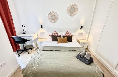 Corralejo Apartamento | La Cotufa en el Centro de Corralejo, Dos habitaciones con dos baños, Terraza privada y Wifi
