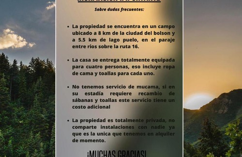 Lago Puelo Casa | La Cueva del Piche