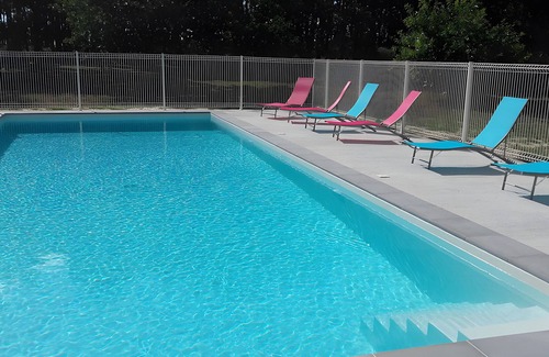 Lesperon Apartamento | 'La Dune - Domaine Des Landes' con piscina compartida, terraza privada cubierta y jardín compartido