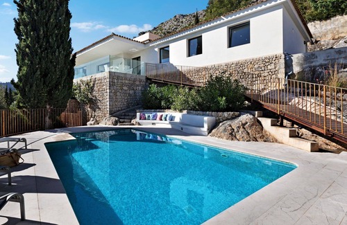 Urbanitzacio la Font Villa | Maravillosas vistas de Pollensa en Villa La Font Alta en Mallorca