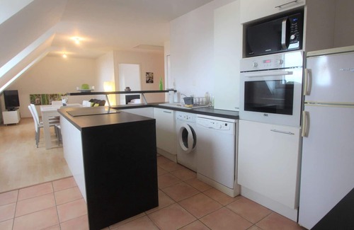 La Foret-Fouesnant Apartamento | La Forêt-Fouesnant, apartment in the centre of the village, 5 minutes from the beach