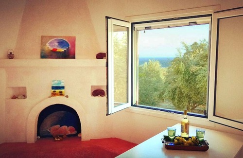 Ferma Apartamento | Apartamento La Luna Blu "Sole", vista al mar, a 500 metros de la playa
