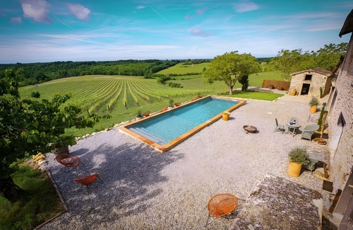 Puycelci Casa | Casa 'La Maison De Romain' – Vistas a los viñedos, piscina y confort familiar