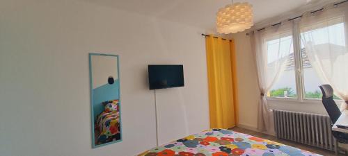 Reze Casa | La maison ocre - chambre turquoise
