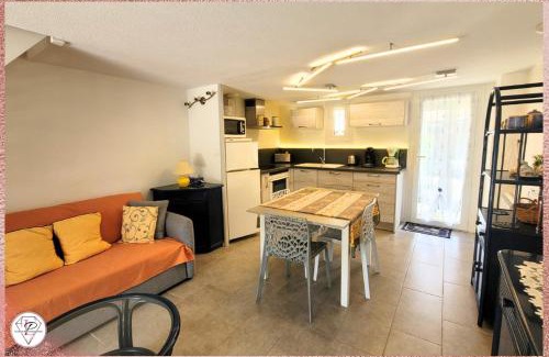 Valras-Plage Casa | La Palmeraie, maison 6pers en résidence avec piscine à 300m des plages de Valras-Plage